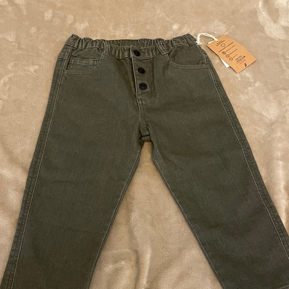 Kids Olive Green Pants